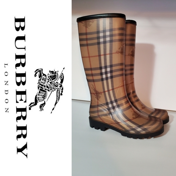 Burberry Shoes - Burberry Nova Check Rain Boots